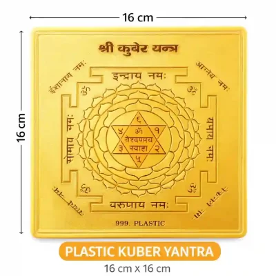 Plastic Kuber Yantra for wealth