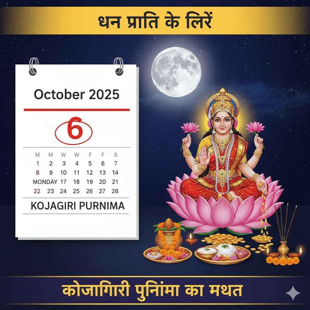 कोजागिरी पूर्णिमा व्रत कथा: धन और समृद्धि का रहस्य